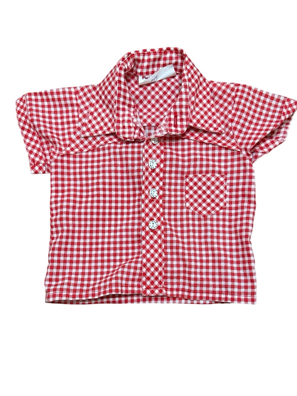 Vintage 80s 90s Boys Shirt and Pant Set Size 12 Mo Park Bench Kids - Picture 4 of 6